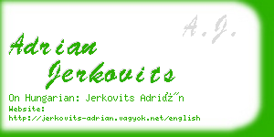 adrian jerkovits business card